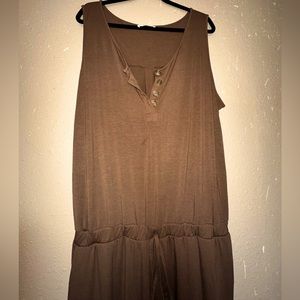 Sleeveless Romper Pant